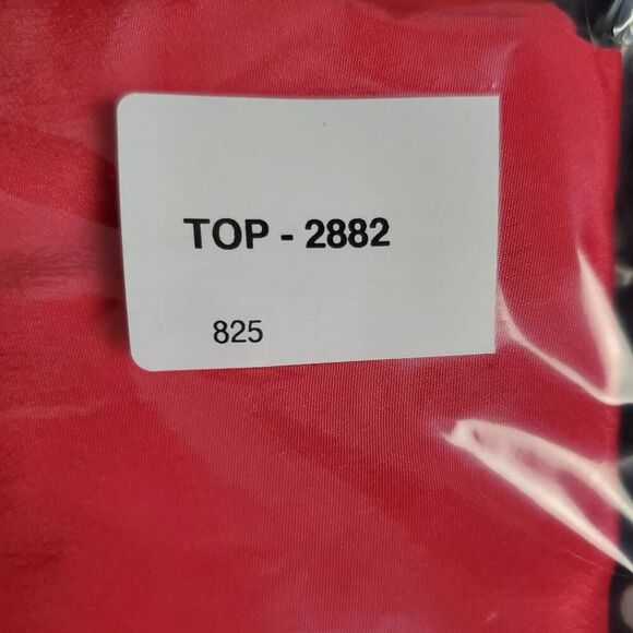 Fun & Flirt Hot Pink Satin Blouse Women’s Large Roll-Tab Sleeve - Picture 5 of 5